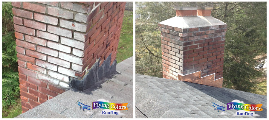 Flying Colors Roofing service project in Connecticut